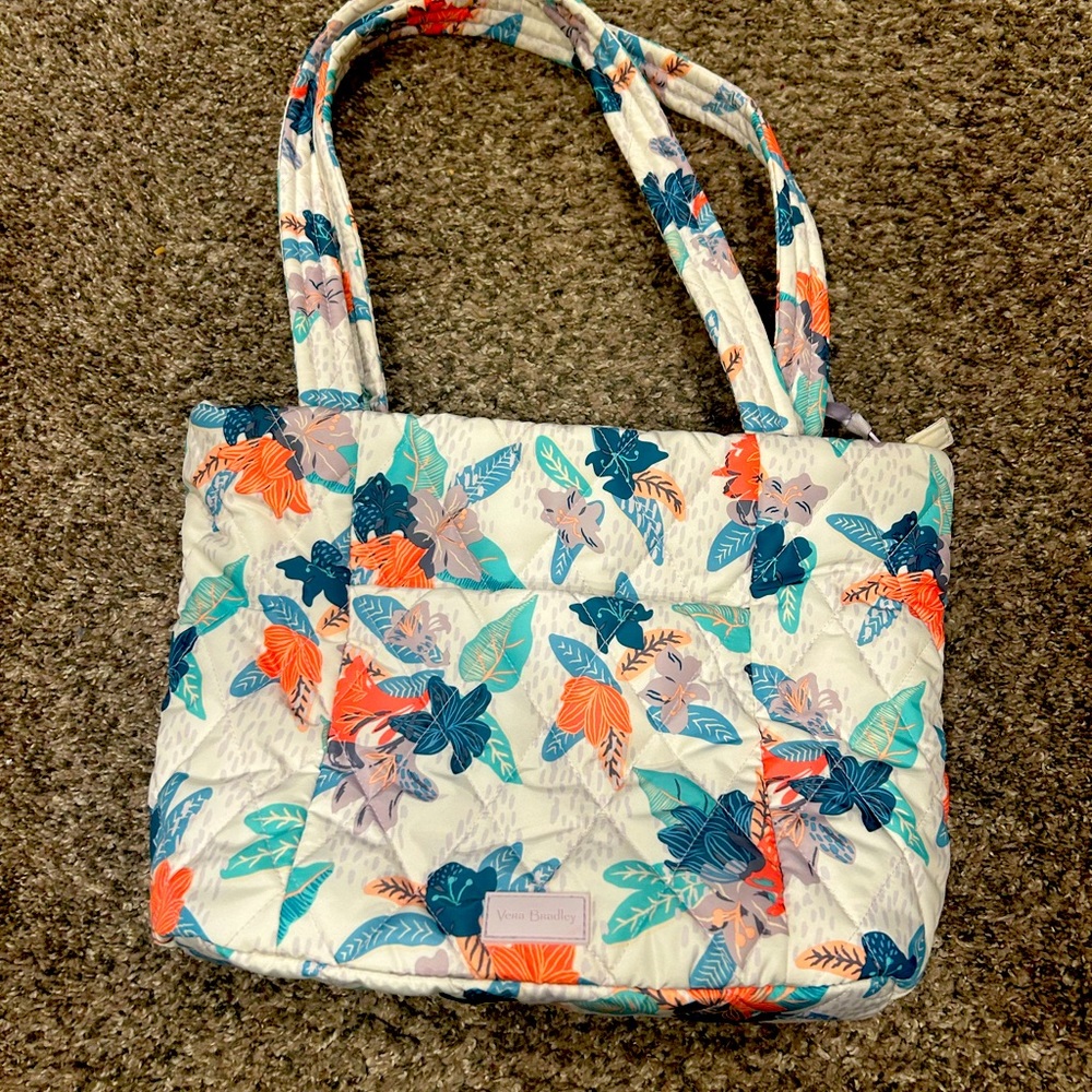 Large shoulder bag with organizational pockets and wallet